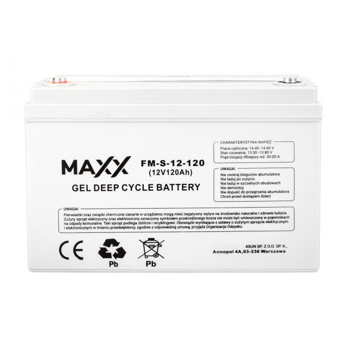 Акумулятор для ДБЖ MAXX Battery FM-12-120 Ah 120 Ah 12V, фото 1