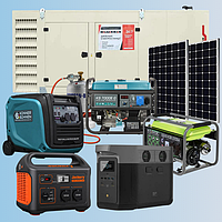 Генератори, електростанції, зарядні станції