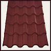 Металочерепиця Інтегра 0,5 мм RAL 3011 Червоний, фото 7