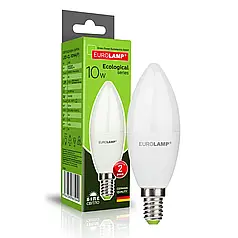 Світлодіодна лампа Eurolamp ЕCО серія "P" 10W E14 4000K LED-CL-10144(P)