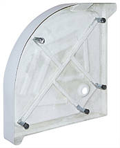 Душовий піддон KO&PO 7122 90х90х15 см напівкруглий акриловий, фото 3