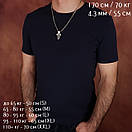 Чоловіча срібна цепочка якір і освячений кулон хрестик меч Архангела Михаїла православний. Довжина 55 см, фото 2