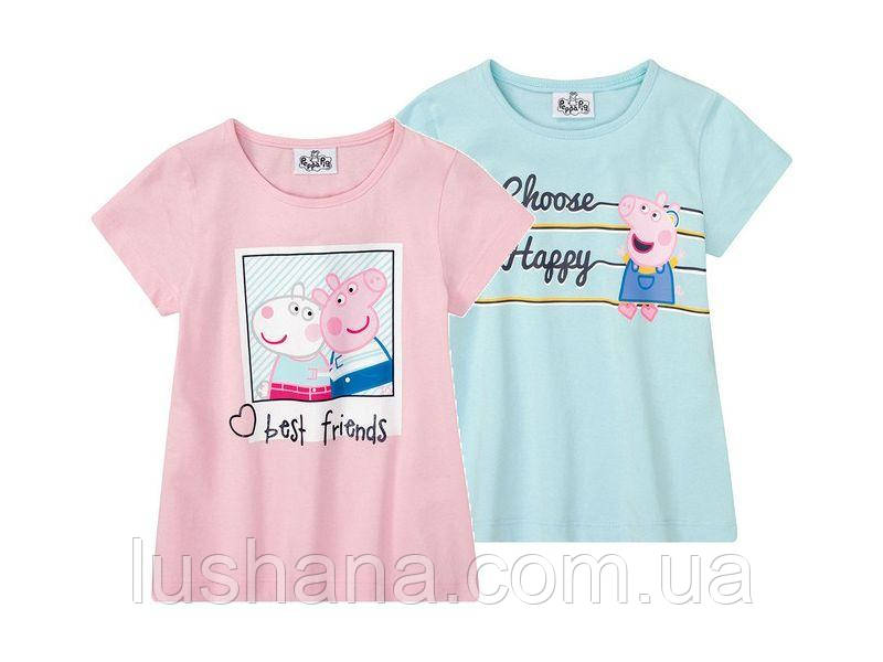 Набір дитячих футболок Peppa Pig на дівчинку р.98-104