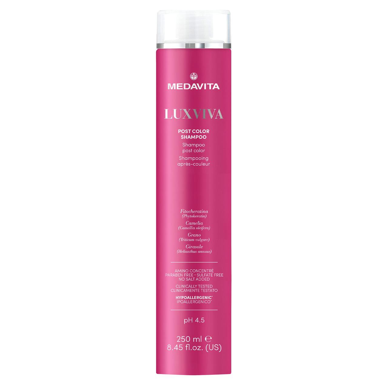 Шампунь для фарбованого волосся Medavita LUXVIVA Post Color Shampoo