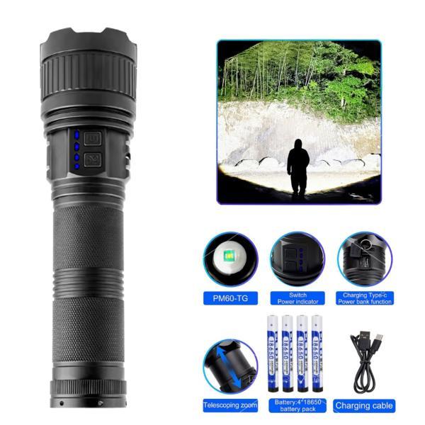 Потужний прожектор WHITE LASER COBA G400 ліхтар лазер, 300 W PM60-TG, 10000m power bank, світлова гармата, ЗП