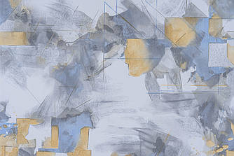 Слов'янські Шпалери вологостійкі КФТБ прості паперові миючі 10 м*0,53 9В255 Геометрія 5200-03