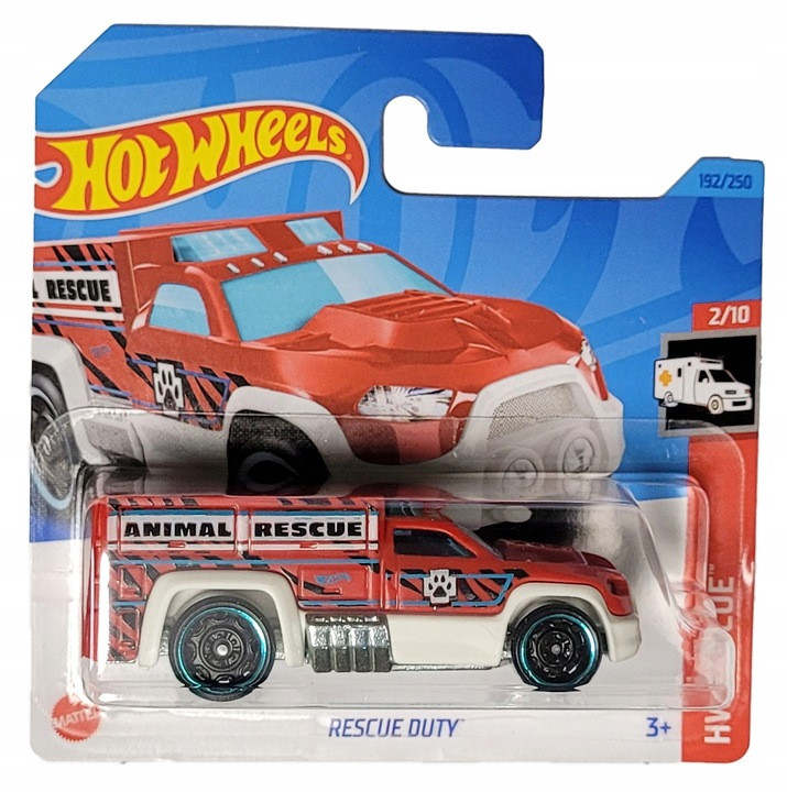 Машинка Хот Вілс 1:64 Рятувальна ветеринарна Rescue Duty колекція HW Rescue Hot Wheels Mattel HKK70