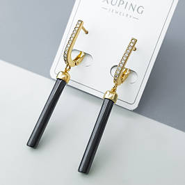 Сережки медзолото XUPING, позолота 18К