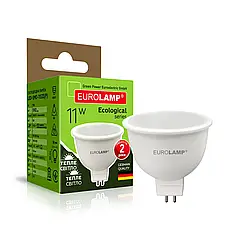 Світлодіодна лампа Eurolamp ECO серія "P" MR16 11W GU5.3 3000K LED-SMD-11533(P)