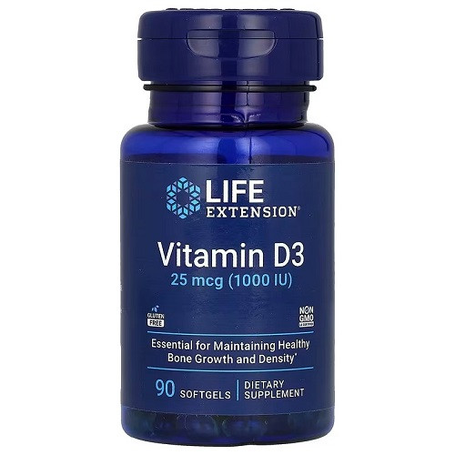 Вітаміни Life Extension Vitamin D3 125 mcg 5000 IU (60 капсул.)