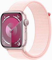 Apple Watch Series 9 GPS 45mm Pink Aluminium with Light Pink Sport Loop MR9J3