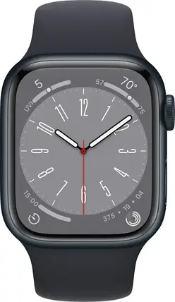 Apple Watch Series 8 GPS 41mm Midnight Aluminium with Midnight Sport Band MNP53 UA, фото 3