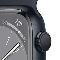 Apple Watch Series 8 GPS 41mm Midnight Aluminium with Midnight Sport Band MNP53 UA, фото 4