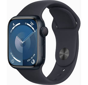 Apple Watch Series 9 GPS 41mm Midnight Aluminium with Midnight Sport Band S/M MR8W3, фото 1