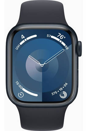 Apple Watch Series 9 GPS 41mm Midnight Aluminium with Midnight Sport Band S/M MR8W3, фото 3