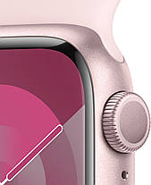 Apple Watch Series 9 GPS 41mm Pink Aluminium with Light Pink Sport Band S/M MR933, фото 4