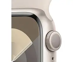 Apple Watch Series 9 GPS 41mm Starlight Aluminium with Starlight Sport Band M/L MR8U3, фото 4