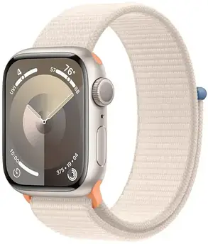 Apple Watch Series 9 GPS 41mm Starlight Aluminium with Starlight Sport Loop MR8V3, фото 1
