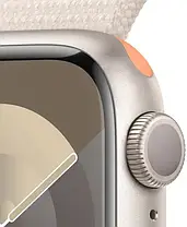 Apple Watch Series 9 GPS 41mm Starlight Aluminium with Starlight Sport Loop MR8V3, фото 4
