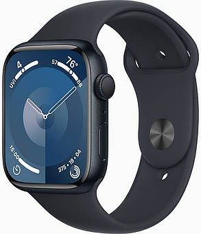 Apple Watch Series 9 GPS 45mm Midnight Aluminium with Midnight Sport Band M/L MR9A3, фото 1