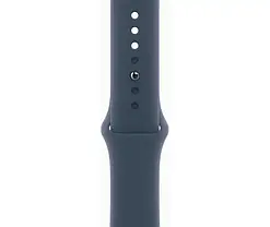 Apple Watch Series 9 GPS 45mm Silver Aluminium with Storm Blue Sport Band M/L MR9E3, фото 5