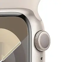 Apple Watch Series 9 GPS 45mm Starlight Aluminium with Starlight Sport Band M/L MR973, фото 4