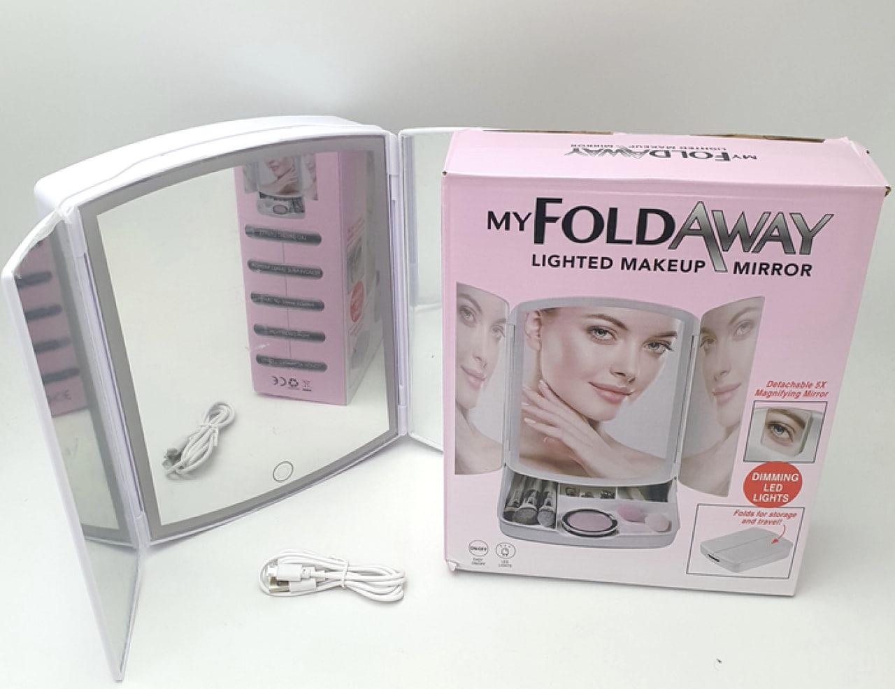 Настільне зеркало з підсвічуванням Led Mirror my fold away, фото 1