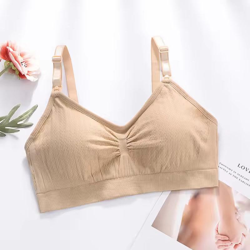 Бюстгальтер - топ без кісточки для вагітних та годуючих мам розмір L Mothercare Бежевий, фото 1