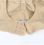 Бюстгальтер - топ без кісточки для вагітних та годуючих мам розмір L Mothercare Бежевий, фото 3