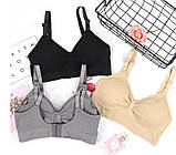 Бюстгальтер - топ без кісточки для вагітних та годуючих мам розмір L Mothercare Бежевий, фото 4