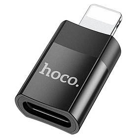 Переходник адаптер HOCO UA17 OTG Lightning-USB2.0 Black