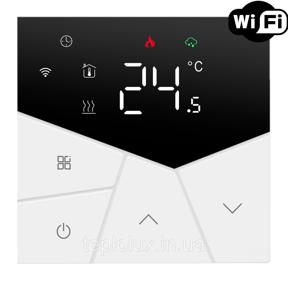 Wi-Fi терморегулятор Ecoset TGP 55 сенсорний програмований для теплої підлоги