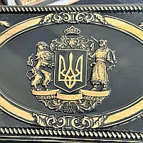 Дерев'яні нарди ручної роботи на подарунок 50×23 см Герб, фото 2