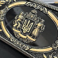 Дерев'яні нарди ручної роботи на подарунок 50×23 см Герб, фото 3