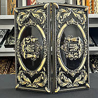 Дерев'яні нарди ручної роботи на подарунок 50×23 см Герб, фото 5