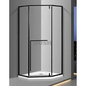 Душова кабіна Veronis KN-17-01 Black 100х100х204 п'ятикутна