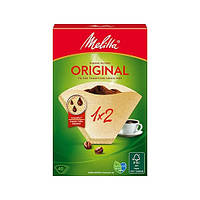 Паперові фільтри Melitta Original для пуроверу і фільтр-кавоварки, 1*2, 40 шт