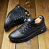 Чоловічі шкіряні кросівки (натуральна шкіра) чорні демісезонні для чоловіків на весну осінь, розміри 40-45, фото 7
