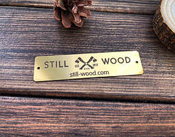 Таблички з нержавіючої сталі з лазерним гравіюванням