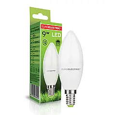 Світлодіодна лампа Euroelectric 9W E14 4000K LED-CL-09144(EE)