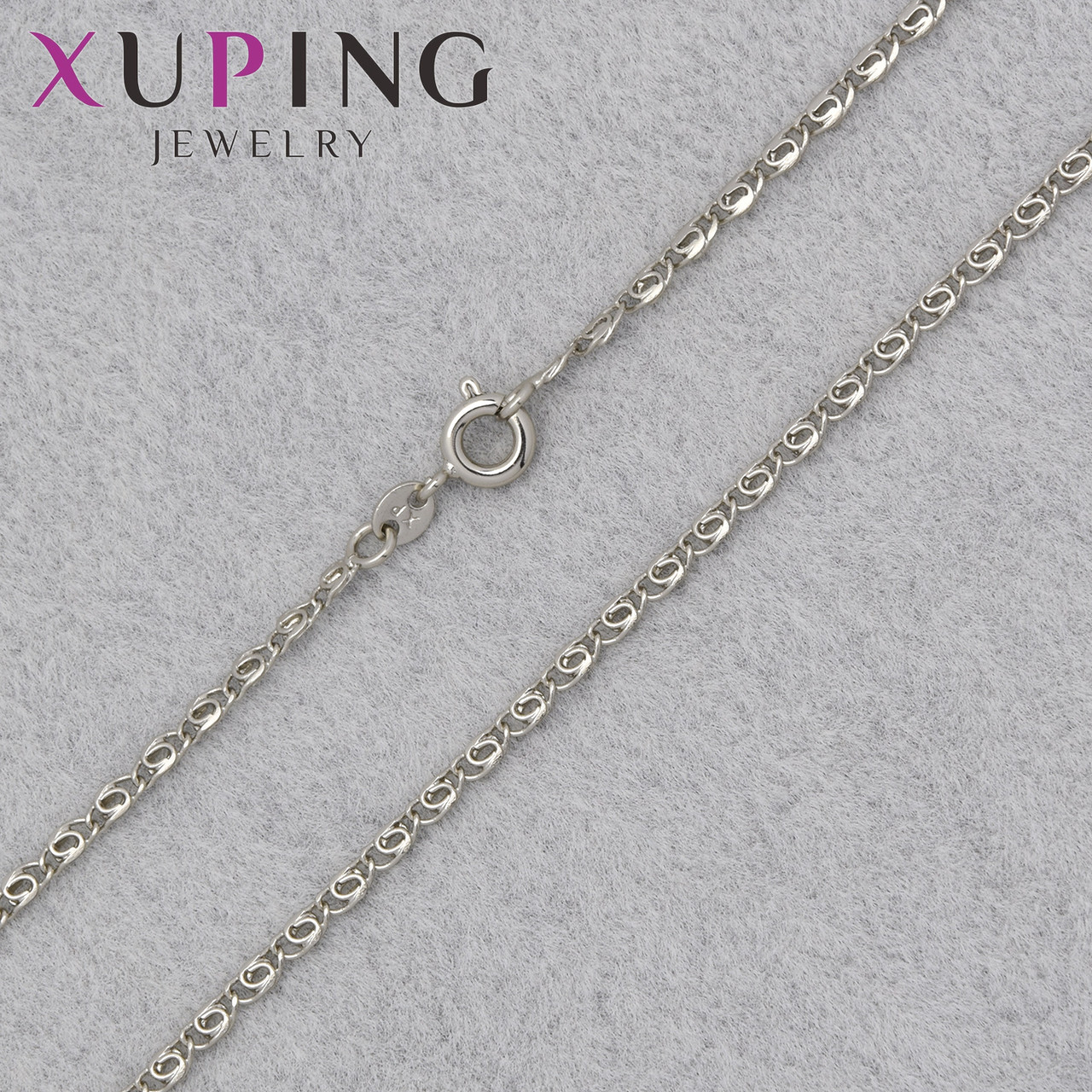Цепочка Xuping Jewerly длина 45 см ширина 1 мм медицинское золото декоративное плетение застёжка шпрингель