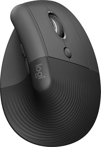 Миша Logitech Lift Vertical Ergonomic Mouse Graphite (910-006473), фото 1