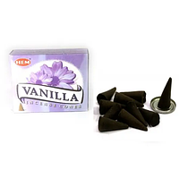 Аромапалочки Hem Vanilla Cones Ваніль безосновні конуси