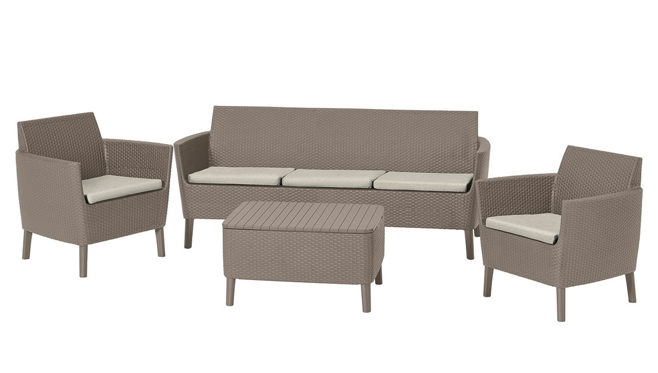 Комплект садових меблів Keter Salemo 3 seater set, бежевий