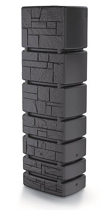 Ємність для збору дощової води Prosperplast Tower Stone, антрацит, 350 л, фото 1