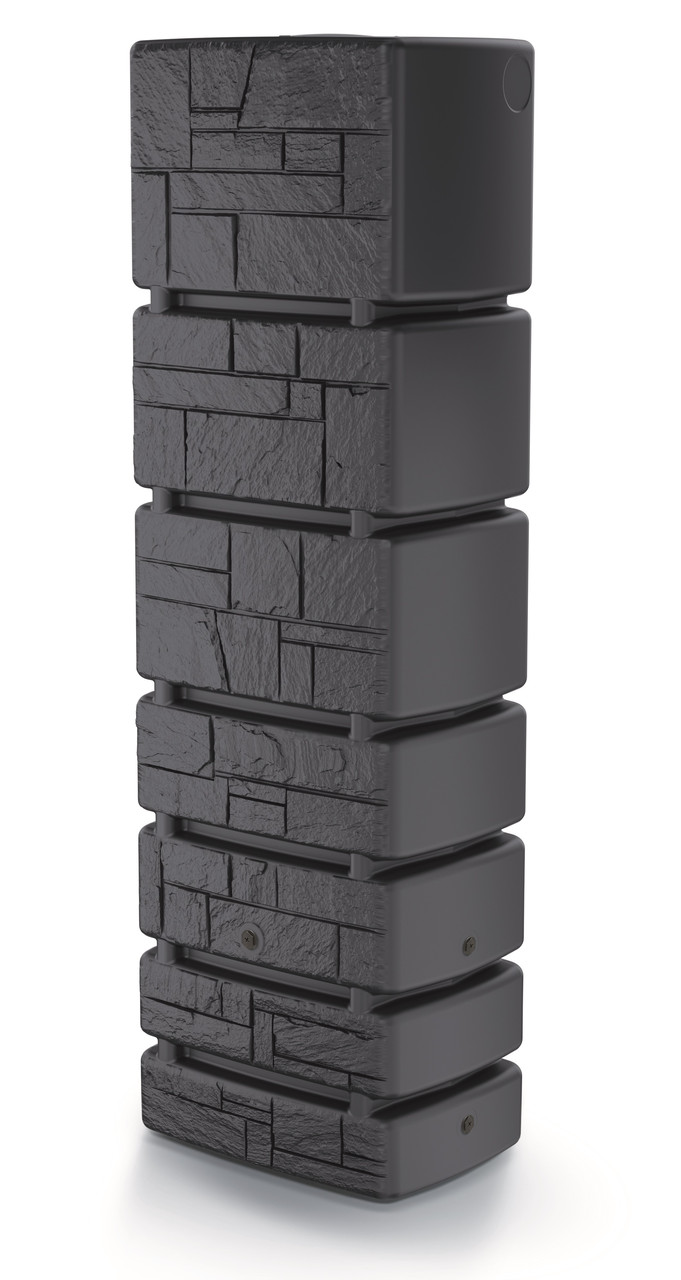 Ємність для збору дощової води Prosperplast Tower Stone, антрацит, 350 л
