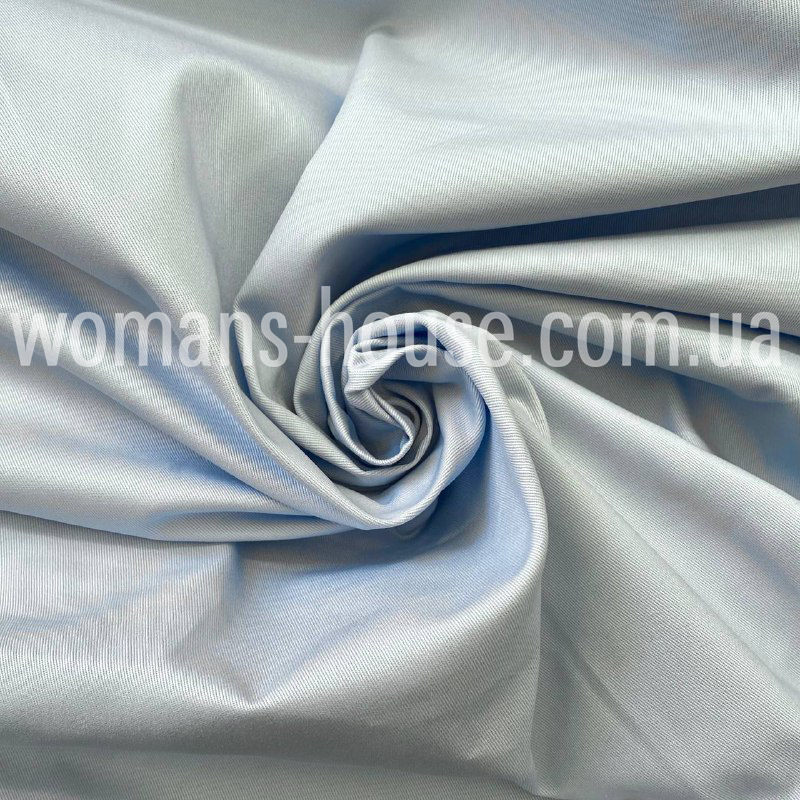 Коттон джинс плотный диагональ 350 gm 150 см Голубой, фото 1