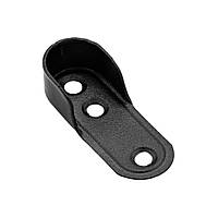 Тримач овальної труби Homax матовий чорний (R-101 BL)