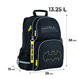 Рюкзак шкільний Kite Education DC Comics Batman DC24-702M (LED), фото 3