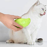 Парова силіконова щітка для котів та собак Гребінець з парою для вичісування домашніх тварин, фото 3